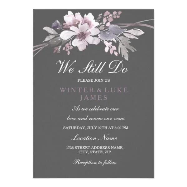 Vow Renewal We Still Do Invitation Collection
