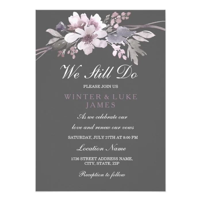 Vow Renewal We Still Do Invitation Collection