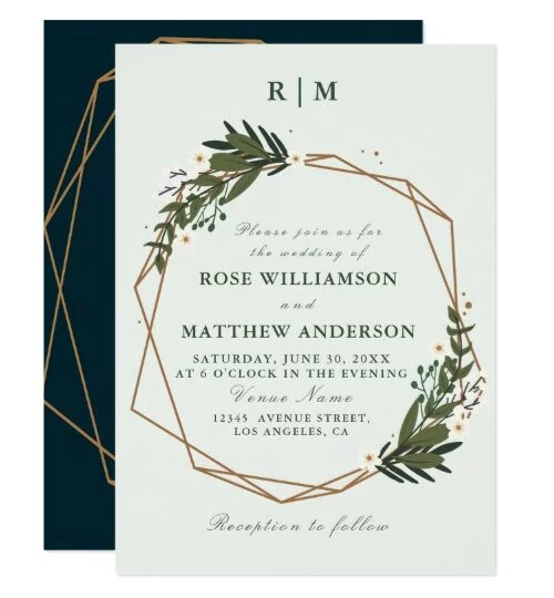 FLORAL GEOMETRIC WEDDING SUITE