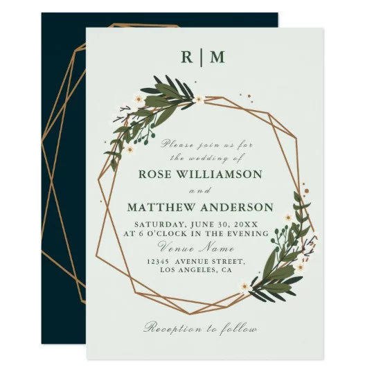 FLORAL GEOMETRIC WEDDING SUITE
