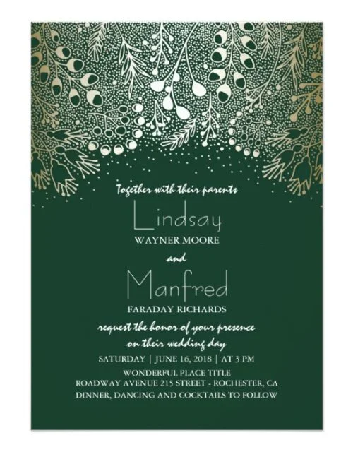 Wonderland Garden Gilded Wedding Collection