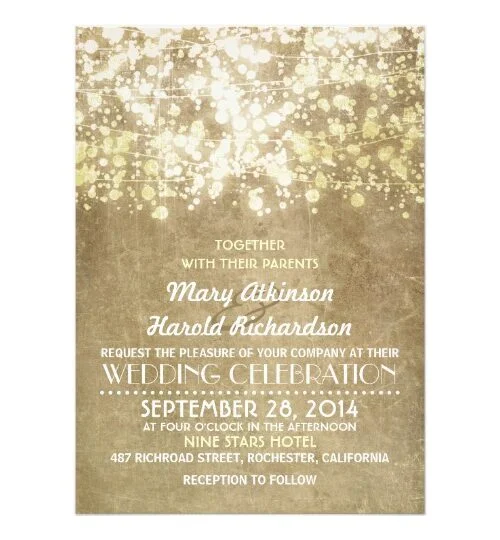 String Lights Glitter Romantic Wedding Collection