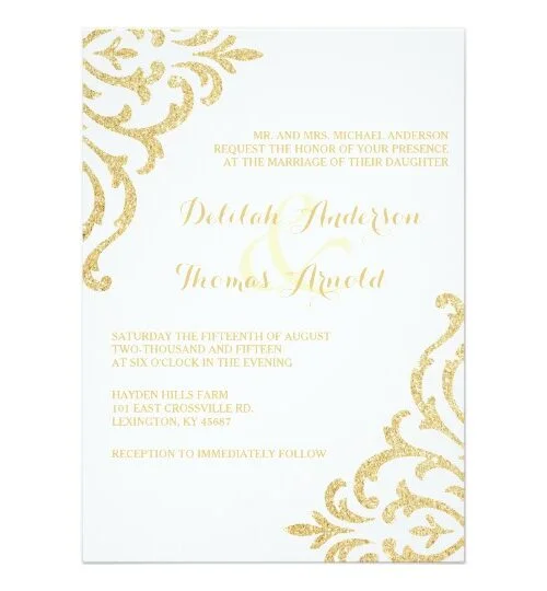 Gold Vintage Glamour | Wedding Collection
