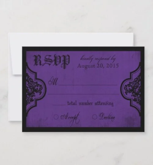 Gothic Brocade Purple
