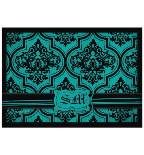 Gothic Brocade Teal