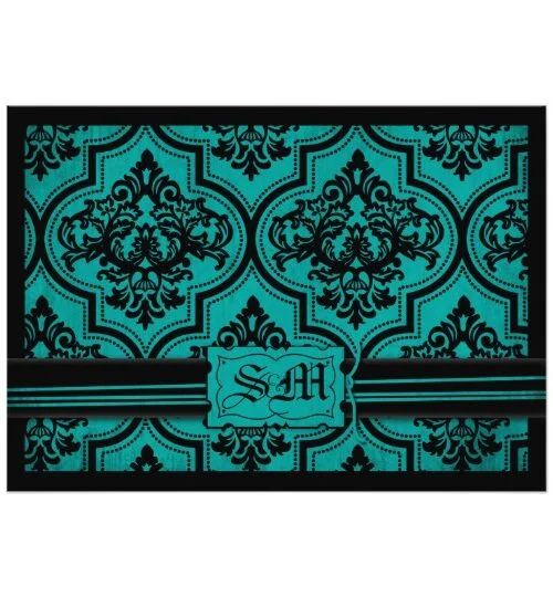 Gothic Brocade Teal