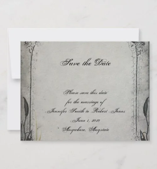 Gothic Black Rose Trellis Wedding