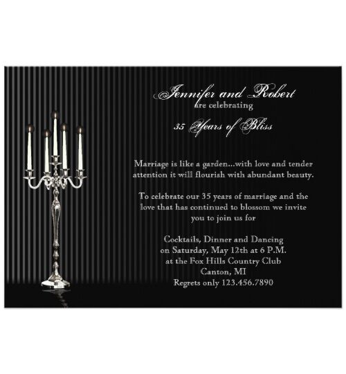 Wedding Anniversary Invitation Collection