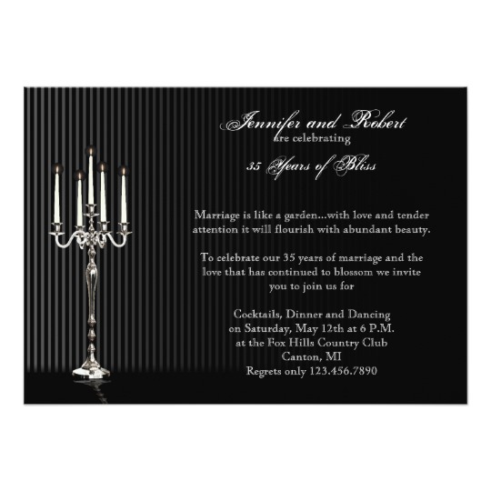 Wedding Anniversary Invitation Collection