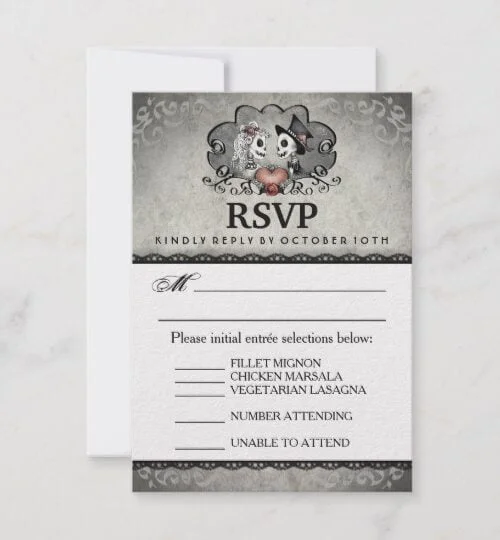 Wedding Skeletons in LOVE Black & Gray Collection