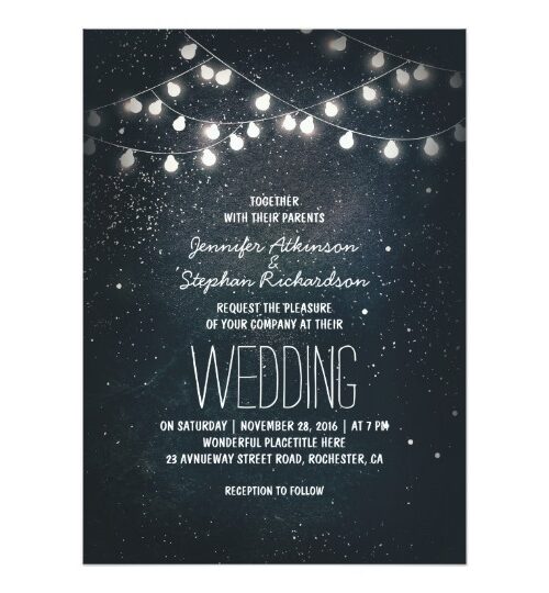 Night Stars and String Lights Wedding Collection