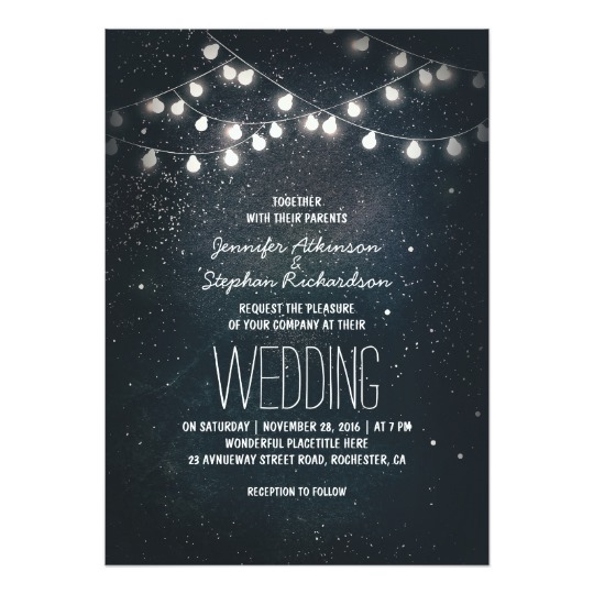 Night Stars and String Lights Wedding Collection