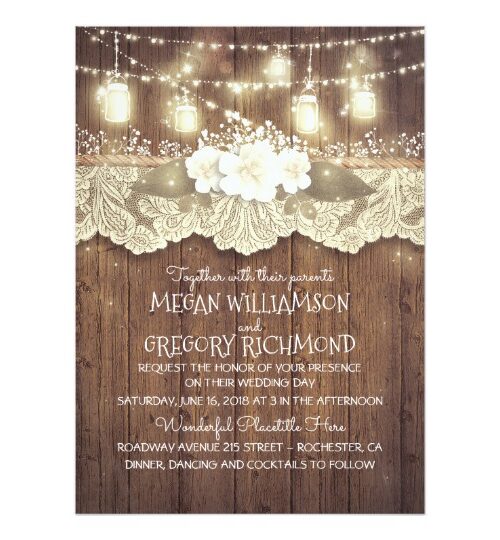 Enchanted Lights Mason Jar Barn Wedding Collection