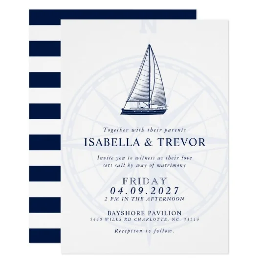 Love Sets Sail | Nautical Wedding