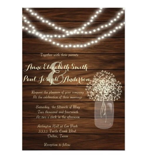 Mason Jar and lights