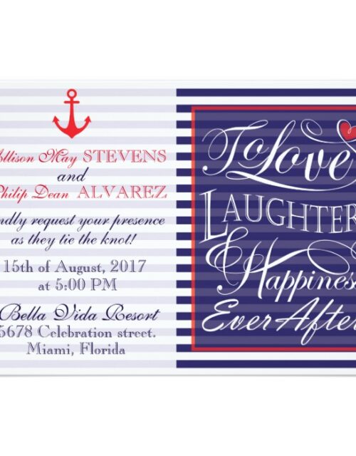 Striped Invitation Designs
