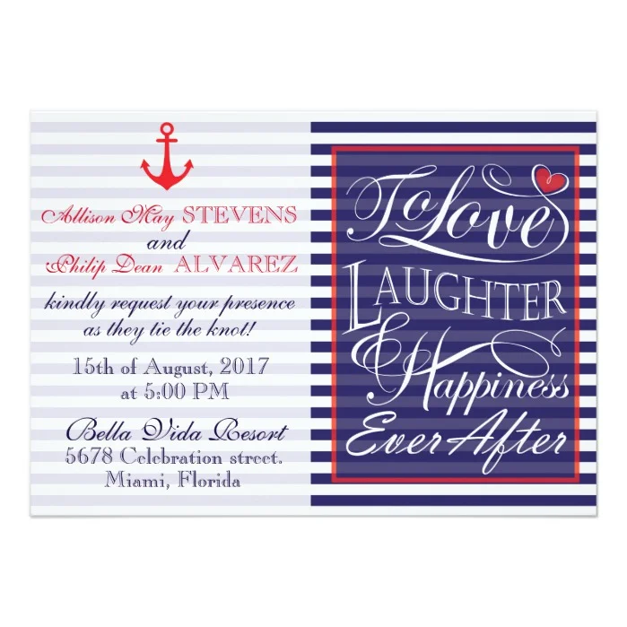 Striped Invitation Designs