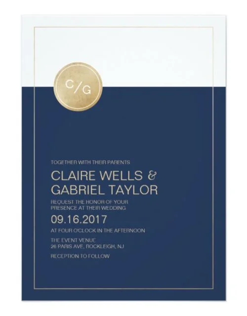Color Editable Modern Minimalist Wedding Suite