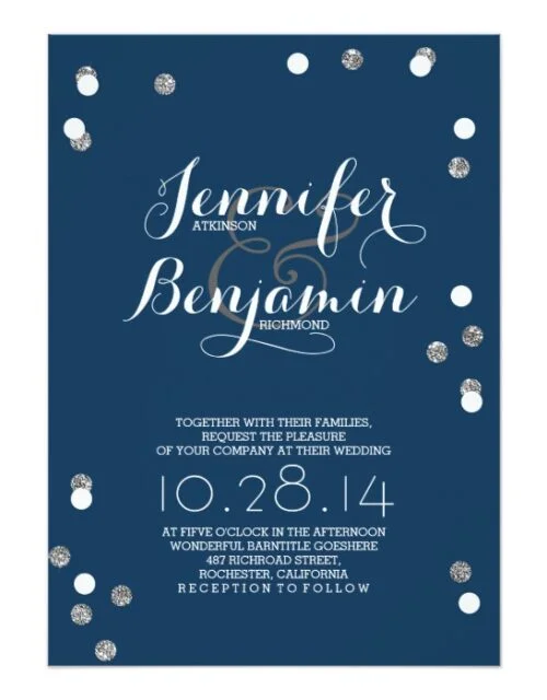 Glitter Confetti Romantic Wedding Collection