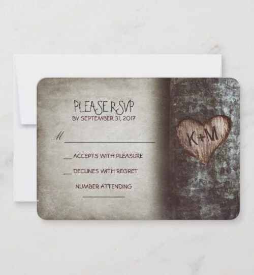 Carved Heart Tree Wedding Collection
