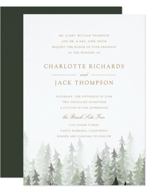 Pine Forest Wedding