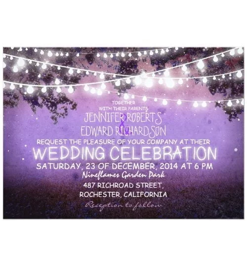 String Lights Wedding Collection