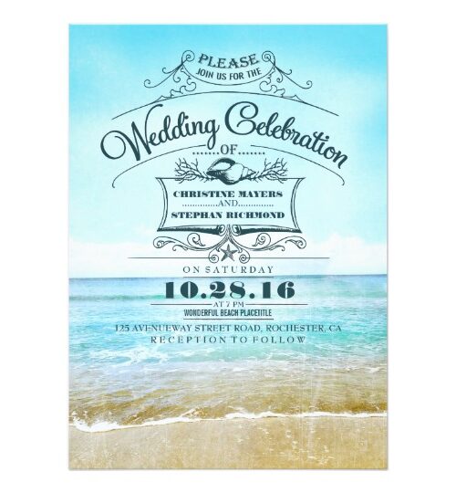 Blue Wedding Invitations
