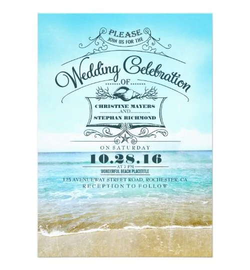 Blue Wedding Invitations