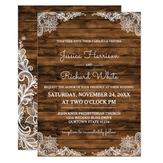 OUR WEDDING | RUSTIC WOOD AND LACE