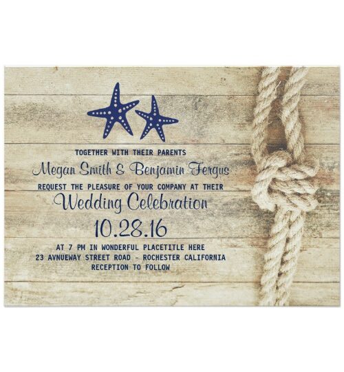 Nautical Rustic Driftwood Wedding Collection