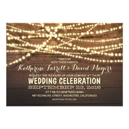 Rustic Wood and Wedding Lights Collections