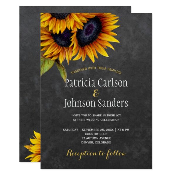 Rustic Elegant Sunflowers Events Collection
