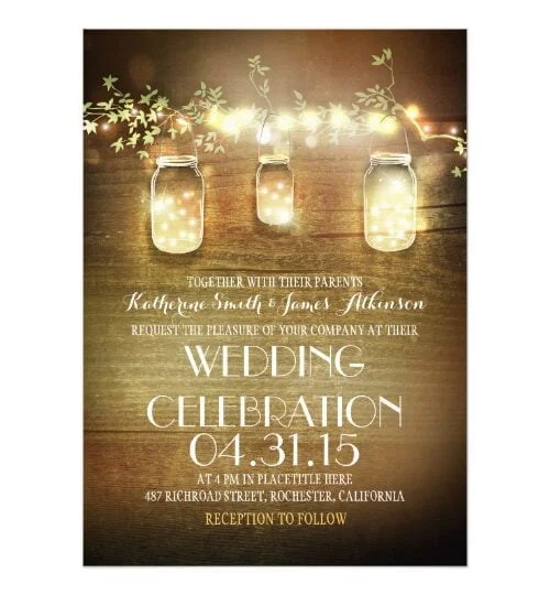 Lights Mason Jars Wedding Collection
