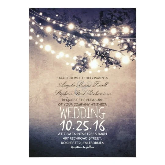 String of Lights | Dreamy Outdoor Celebration