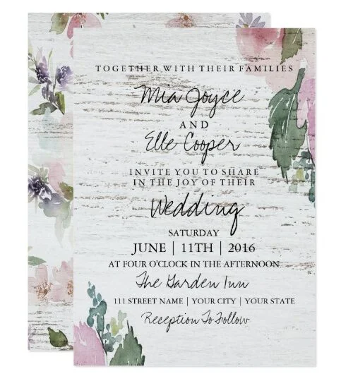 Shabby Chic Vintage Spring Floral Wedding
