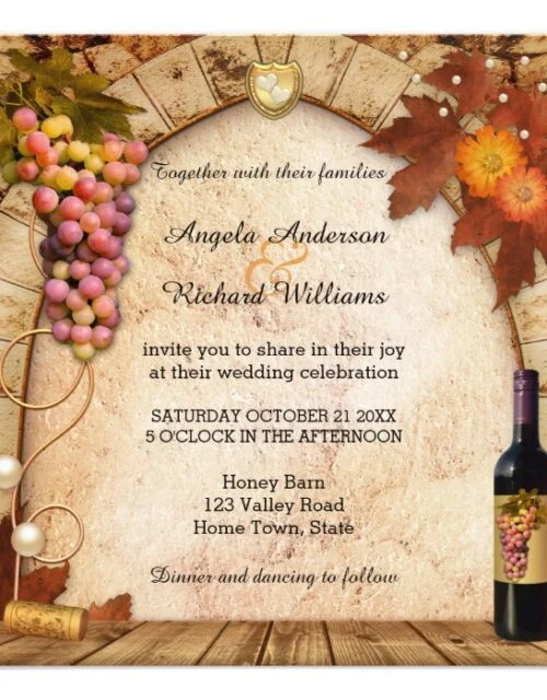 Vineyard or Wine Theme Wedding 2