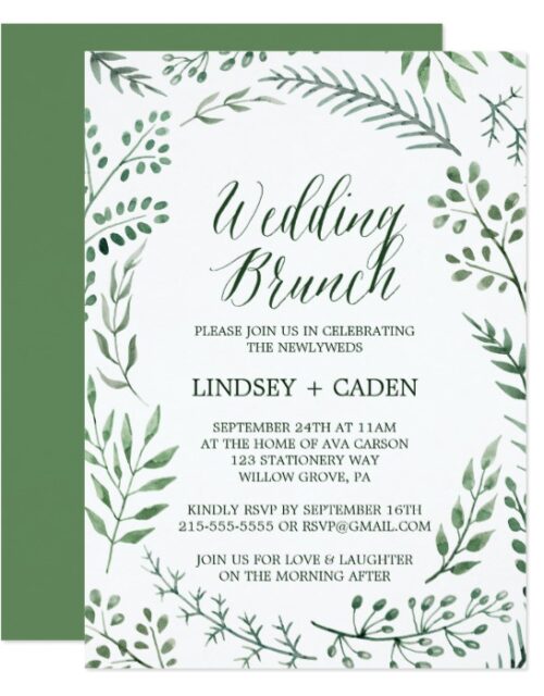 Rustic Wreath Wedding Invitation Collection