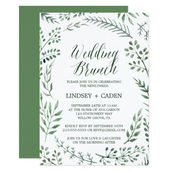 Rustic Wreath Wedding Invitation Collection