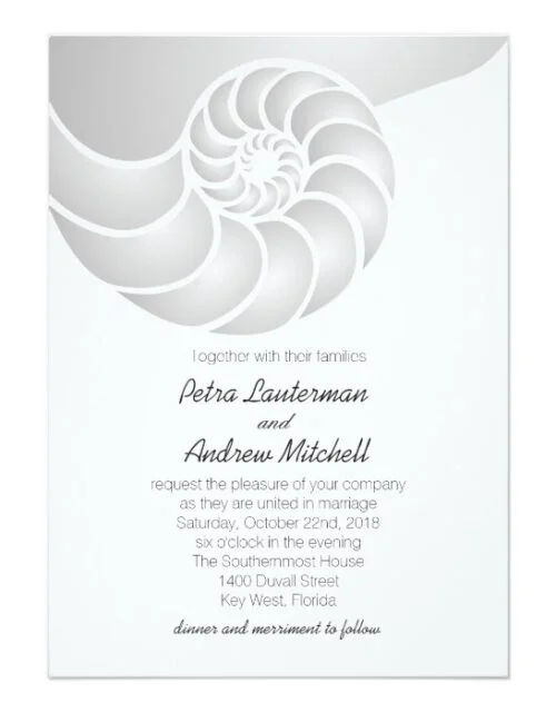 Nautilus Nautical Wedding Collection