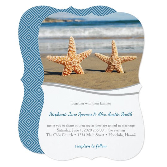 Starfish Couple Beach Wedding