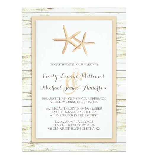 Whitewashed Starfish | Beach Wedding Collection