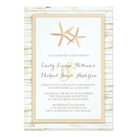 Whitewashed Starfish | Beach Wedding Collection