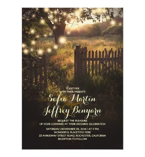 Country Tree Scene Rustic Wedding Collection