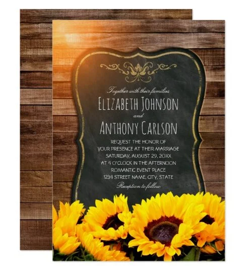 Rustic Country Wedding Invitations