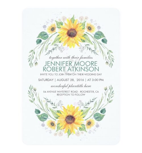 Sunflowers Rustic Country Wedding Collection