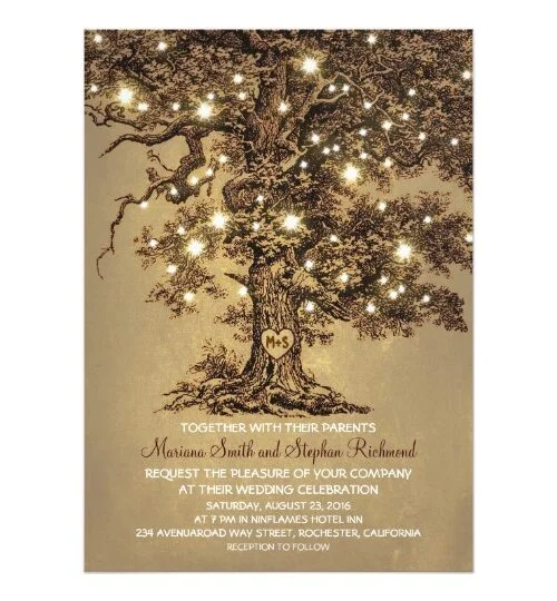 String Lights Oak Tree Rustic Collection