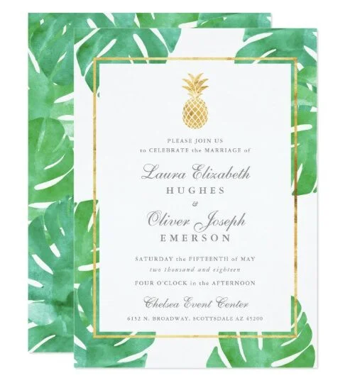 Tropical Pineapple Wedding Set