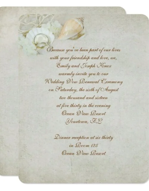 Wedding Vow Renewal