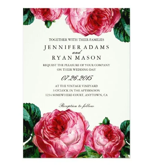 reception invitations