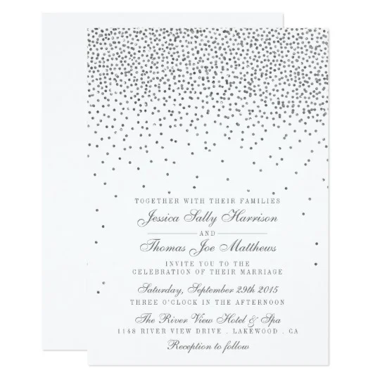 The Vintage Glam Silver Confetti Collection